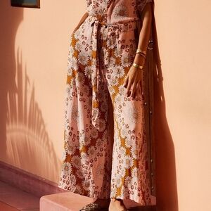 Chasing Unicorns Floral Pink Palazzo Jumpsuit